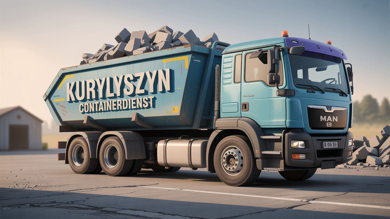 MAN Truck beladen mit Bauschut