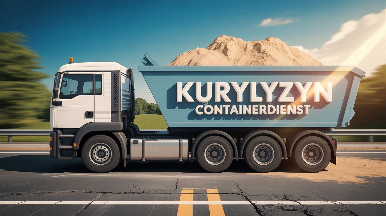 MAn mit Container beladen mit Sand